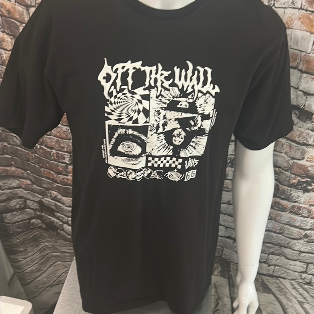 Vans Off The Wall Black Graphic Tee